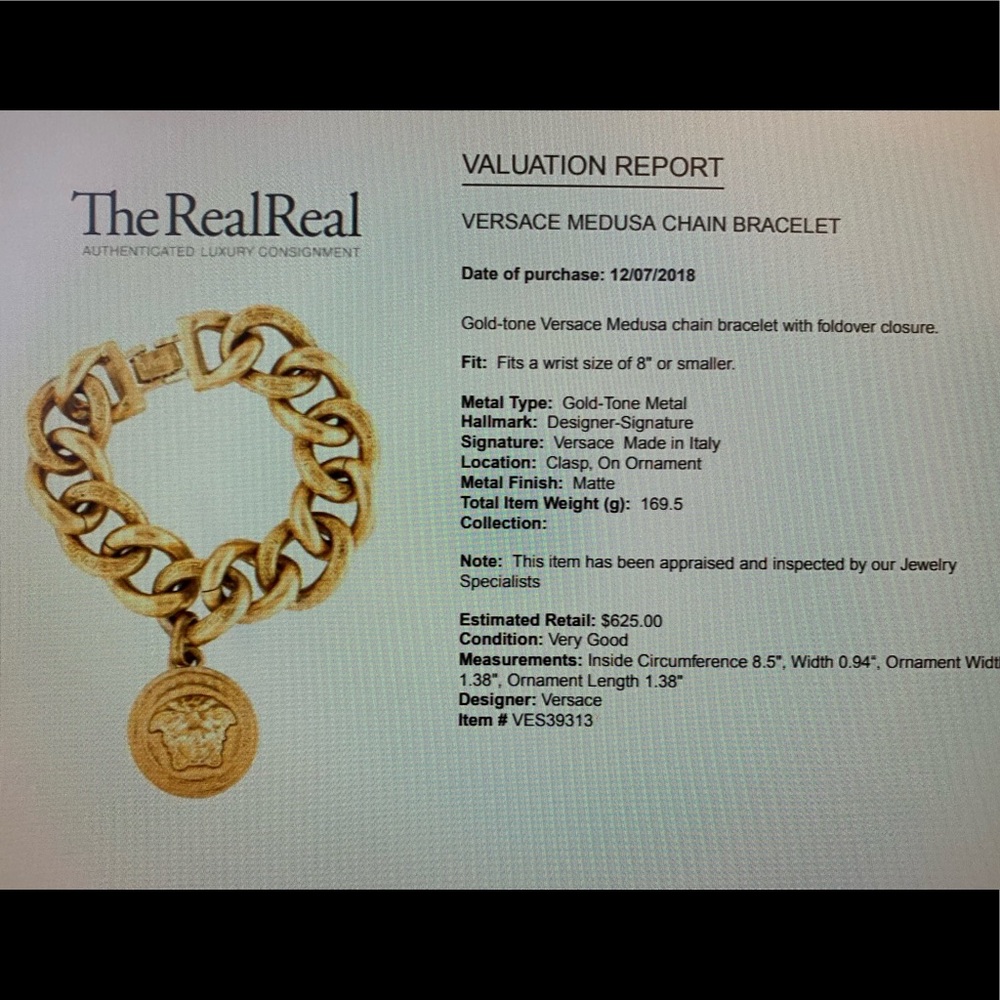 🔔 SOLD eBay 🔔 Auth VERSACE large Medusa necklace - Picture 3 of 7